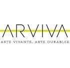 logo arviva écriture noire avec trait vert